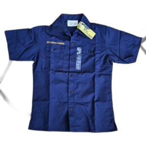 NEW Boy Scouts of America Cub Scout Official Uniform Shirt Youth Medium Navy